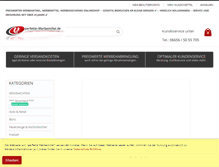Tablet Screenshot of perfekte-werbemittel.de